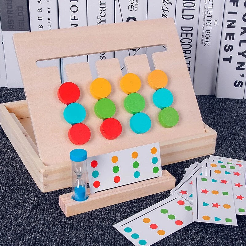 Educational Montessori Double Sided Matching Game Box