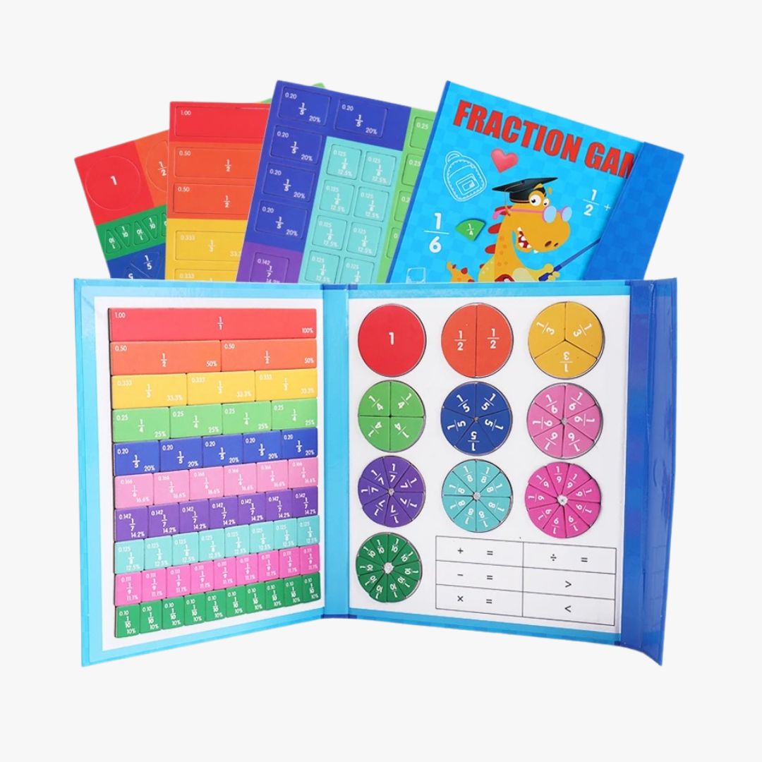 Livre de Fractions Magnétique Montessori - Miniacraft™