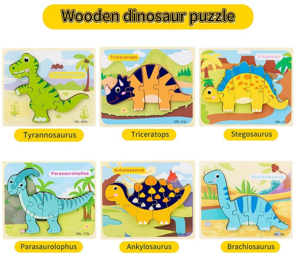 Best Seller: 3D Dinosaur Puzzles 6 PACK