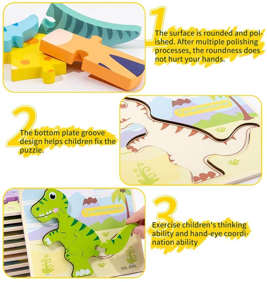 Best Seller: 3D Dinosaur Puzzles 6 PACK