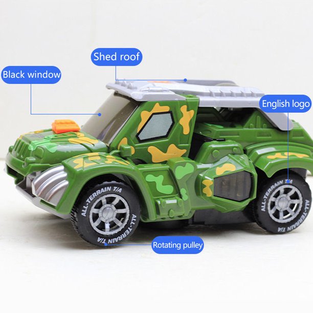 Transforming Dinosaur LED Camo Spray SUV Car