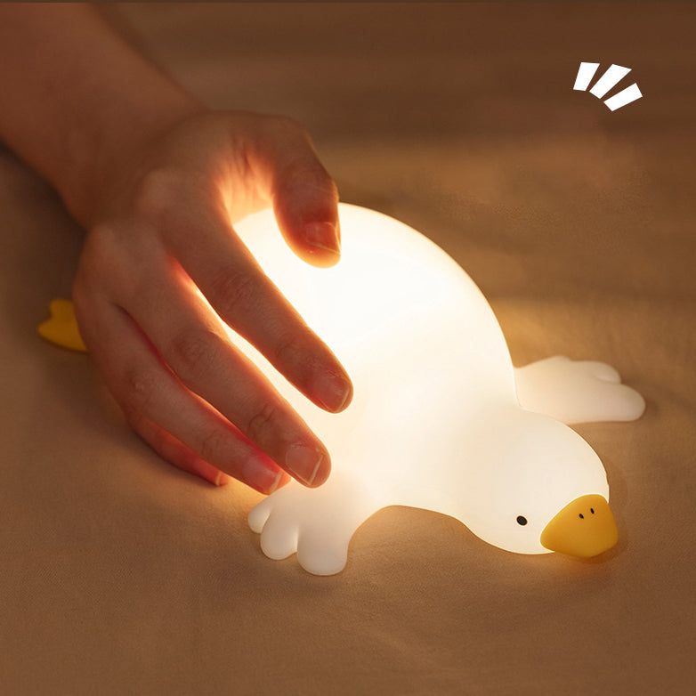 Big White Goose Tap Tap LED Night Lamp