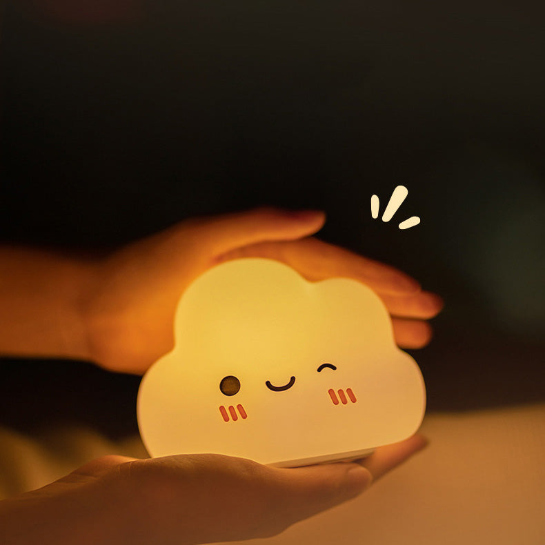 Smiling Clouds LED Squishy Night Light Lamp