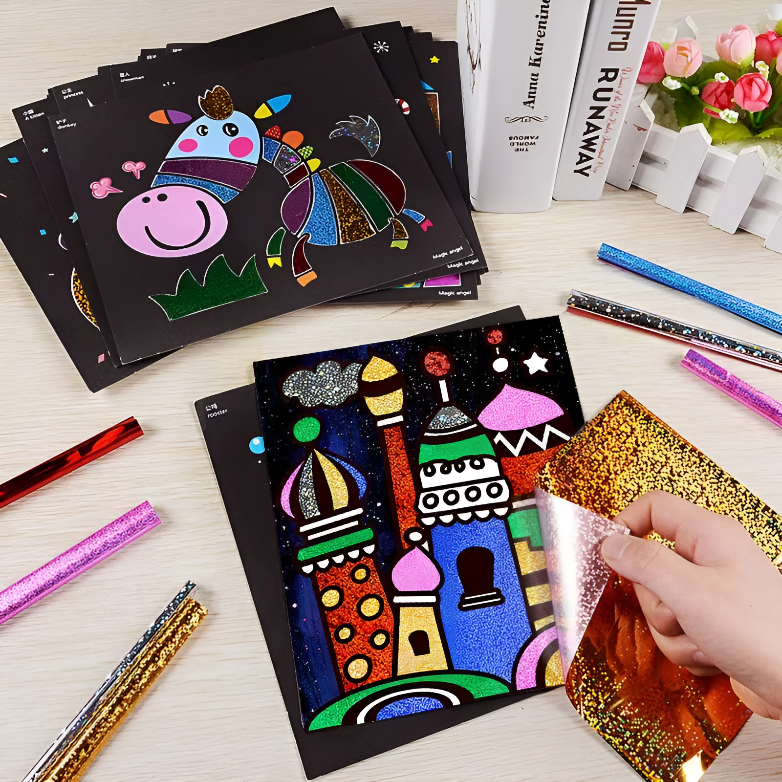 DIY Colorful Foil Tracing Art Kit