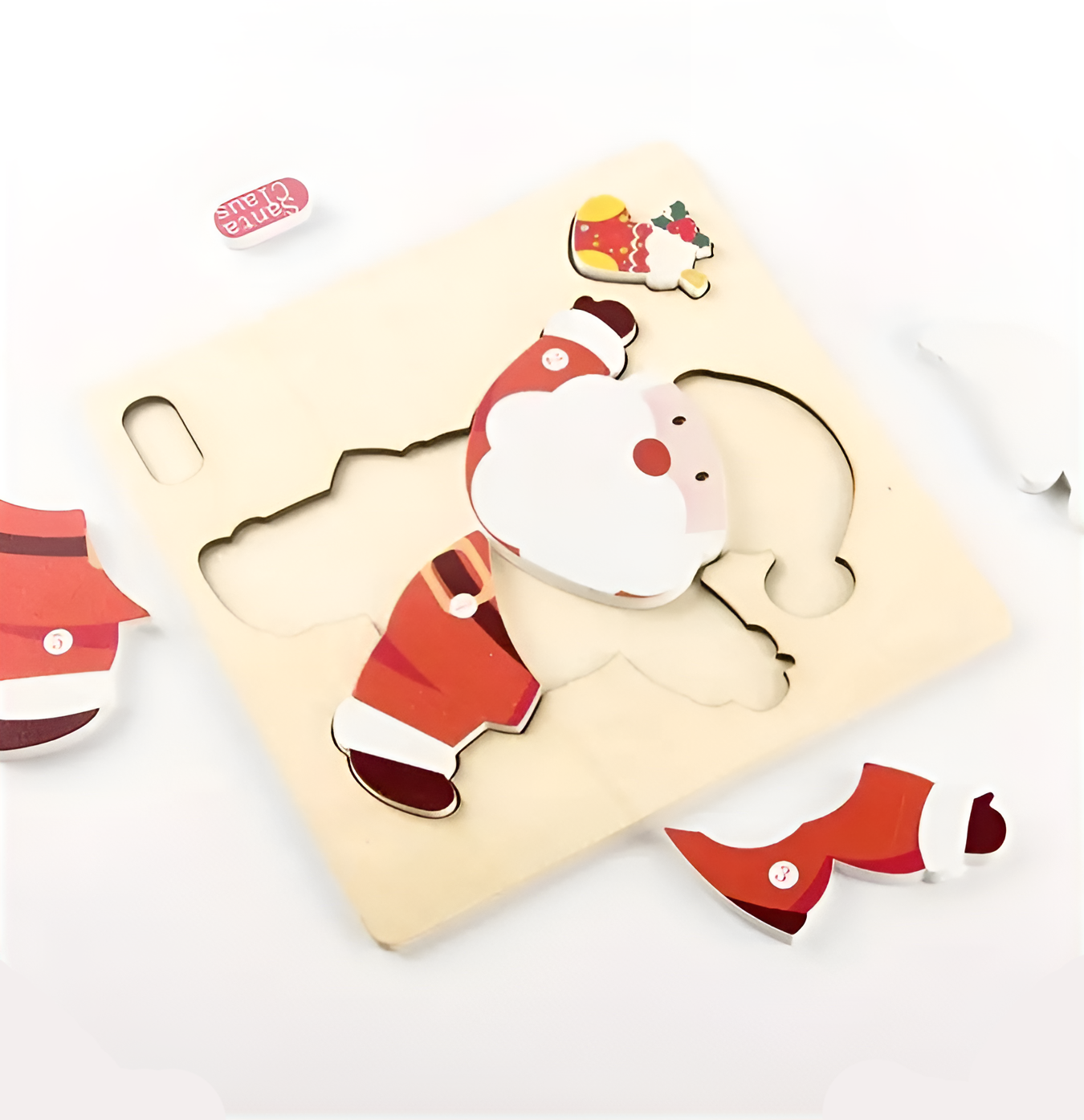 Montessori Wooden Christmas Puzzles