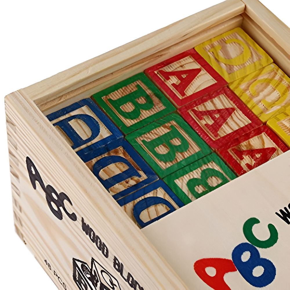 Best Seller: Montessori Wooden ABC Building Blocks