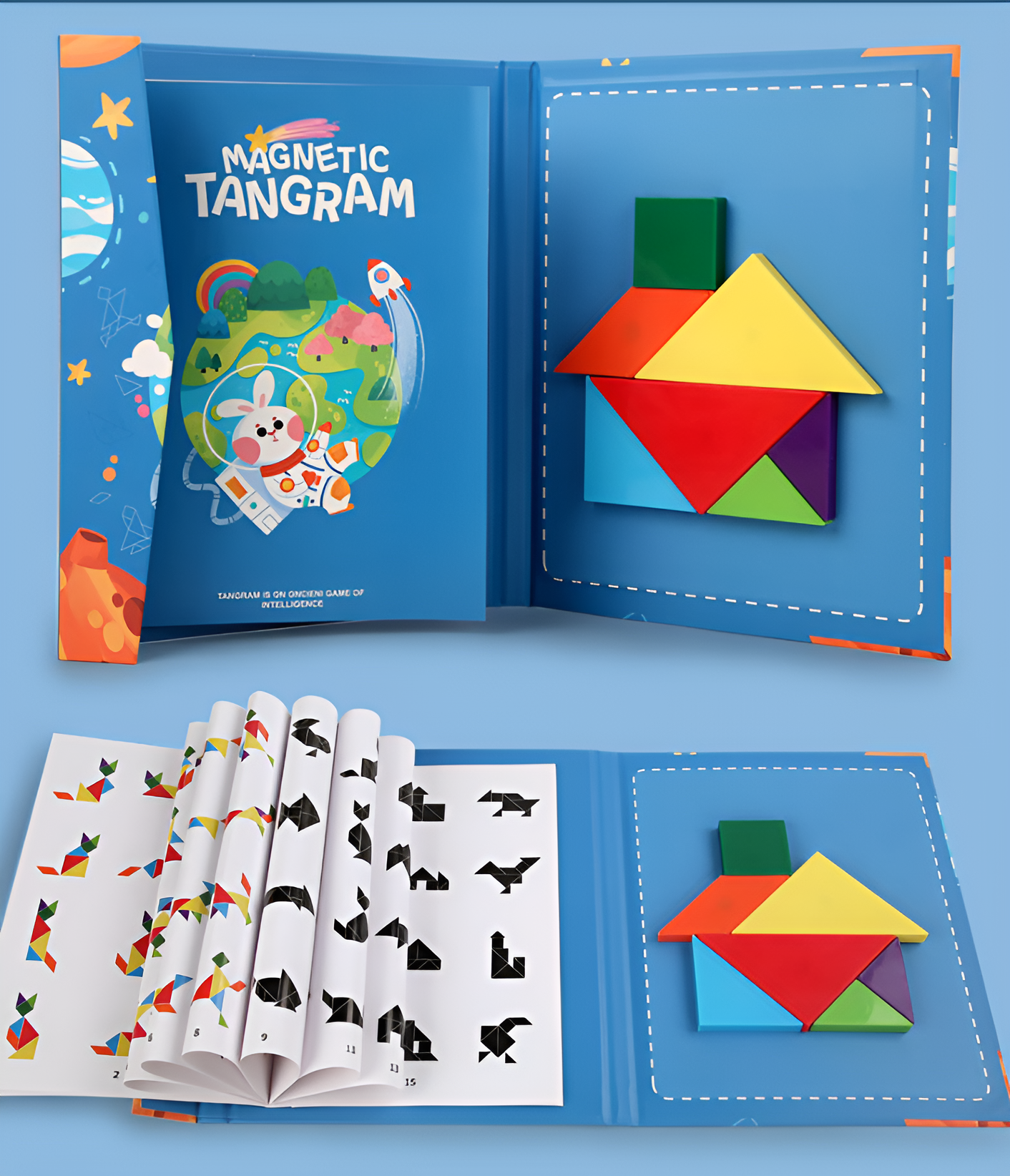 Montessori 3D Tangram Magnetic Puzzle