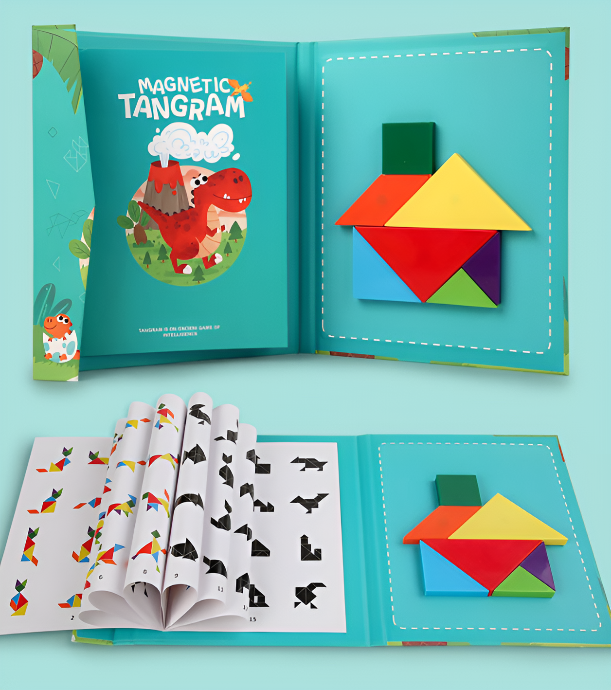 Montessori 3D Tangram Magnetic Puzzle