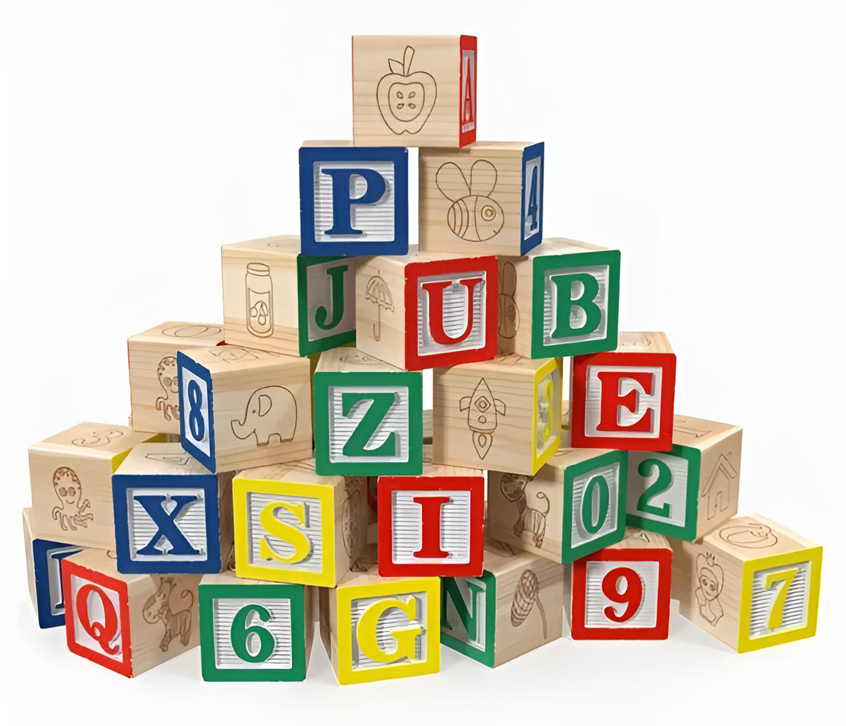 Best Seller: Montessori Wooden ABC Building Blocks