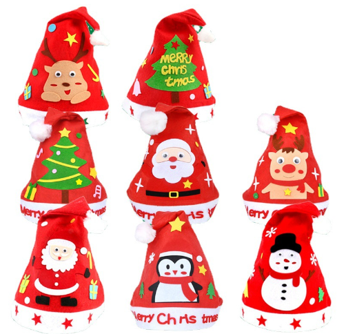 Montessori DIY Christmas Hat (8-Pack)