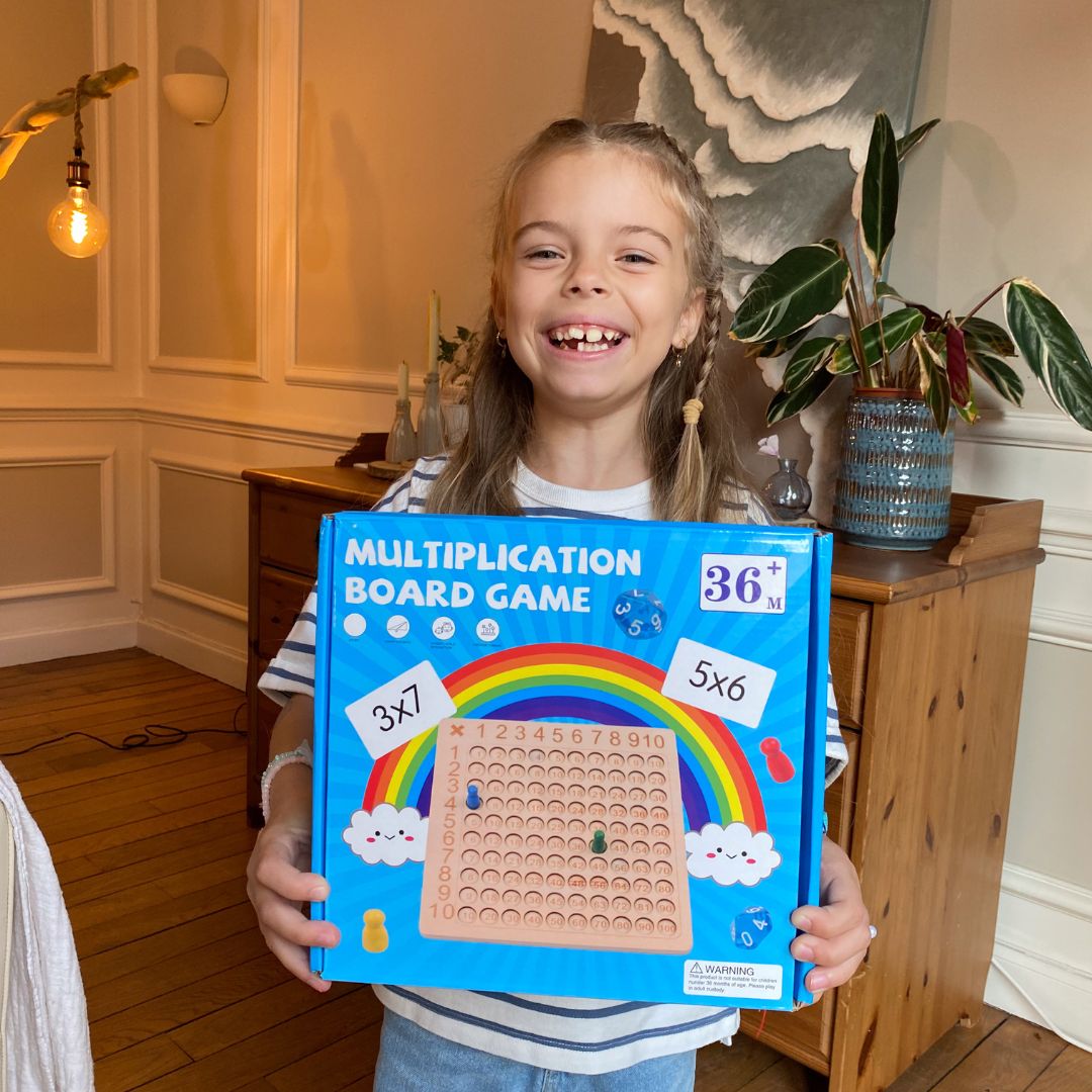 Montessori Math Game with Cards and Dice