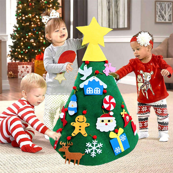 FeltTree - 3D DIY Christmas Tree for Kids