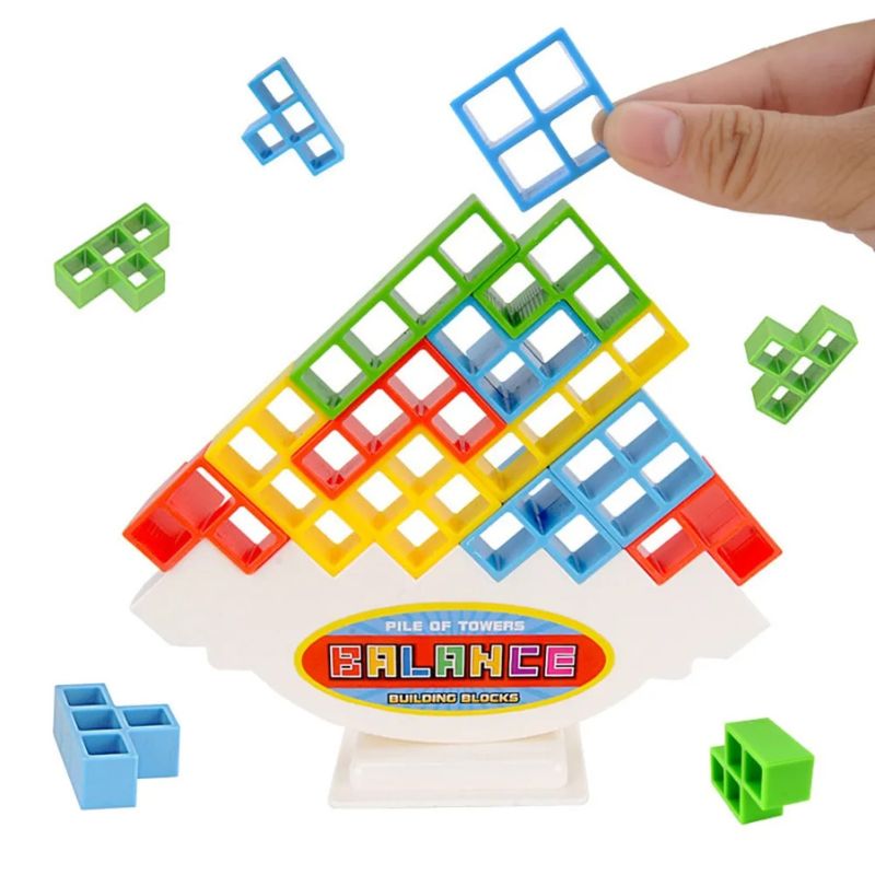 Montessori Balance Tetris™- Balanced Blocks