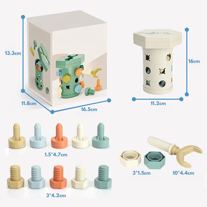 Montessori Technical Cylinder™- Screw and Unscrew