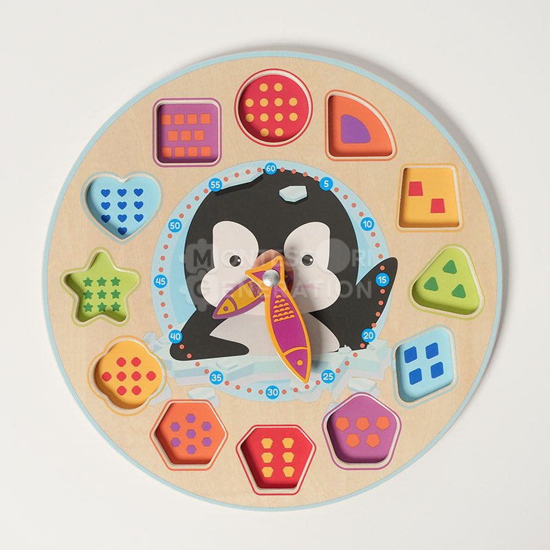 Montessori Penguin's Clock