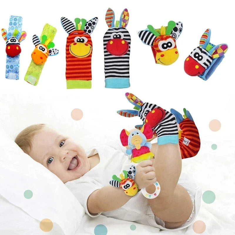 Sensory Baby Plush Socks and Wristband