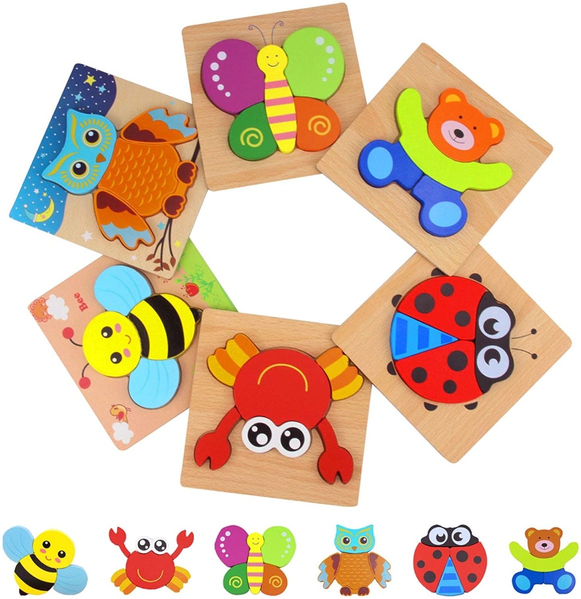 Minicraft™ Animal Puzzles 6 PACK