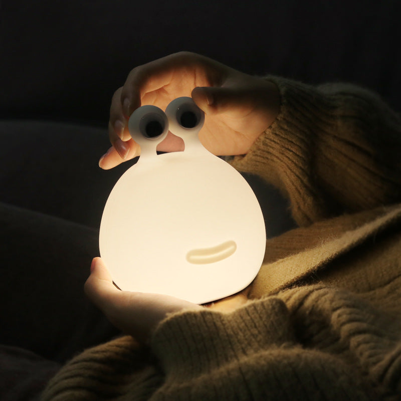 Squishy Silicone Slug LED Night Light - Perfect Gift for Kids and Girls