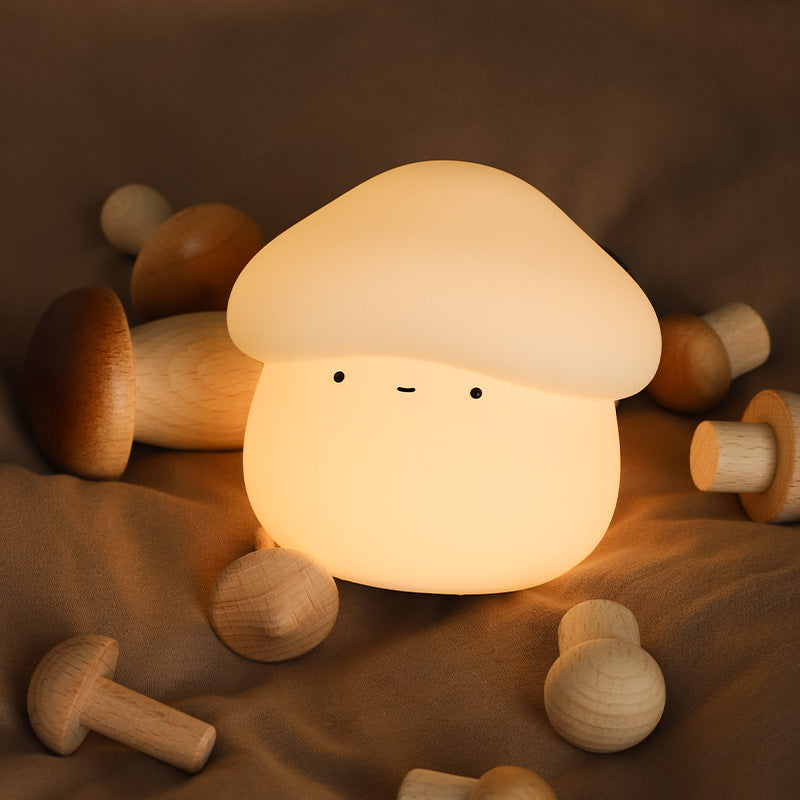 MiniaCraft® Mushroom Cat Squishy Silicone Night Light - Perfect Gift for Kids and Girls