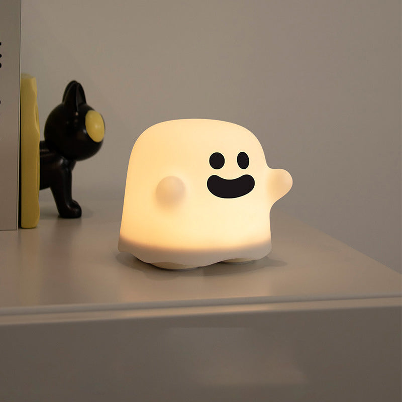 Halloween Ghost LED Squishy Tap Tap Night Light Lamp