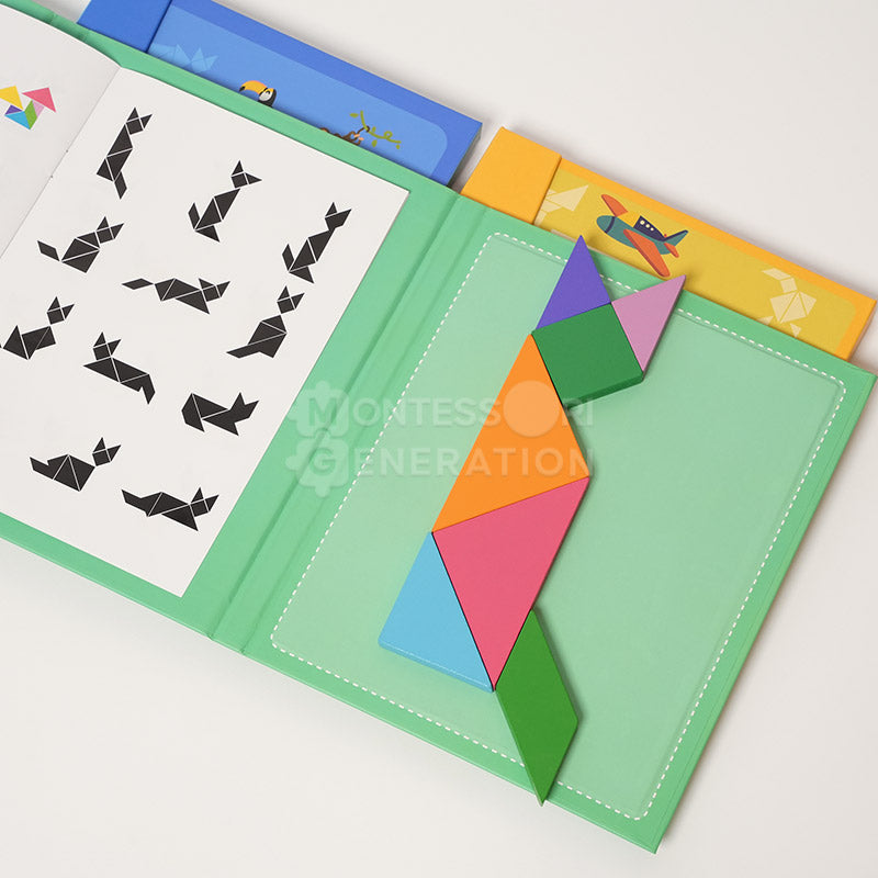 Montessori Magnetic Tangram Book