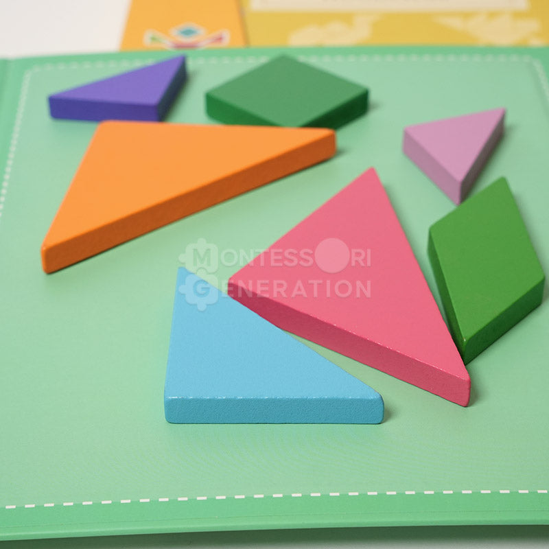 Montessori Magnetic Tangram Book