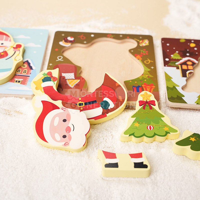 Montessori Toddler Xmas Puzzles