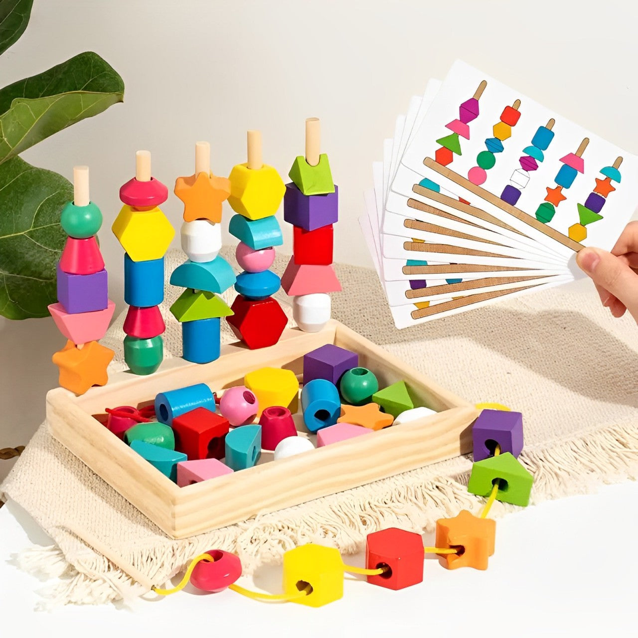 Montessori Rainbow Beads Stacker