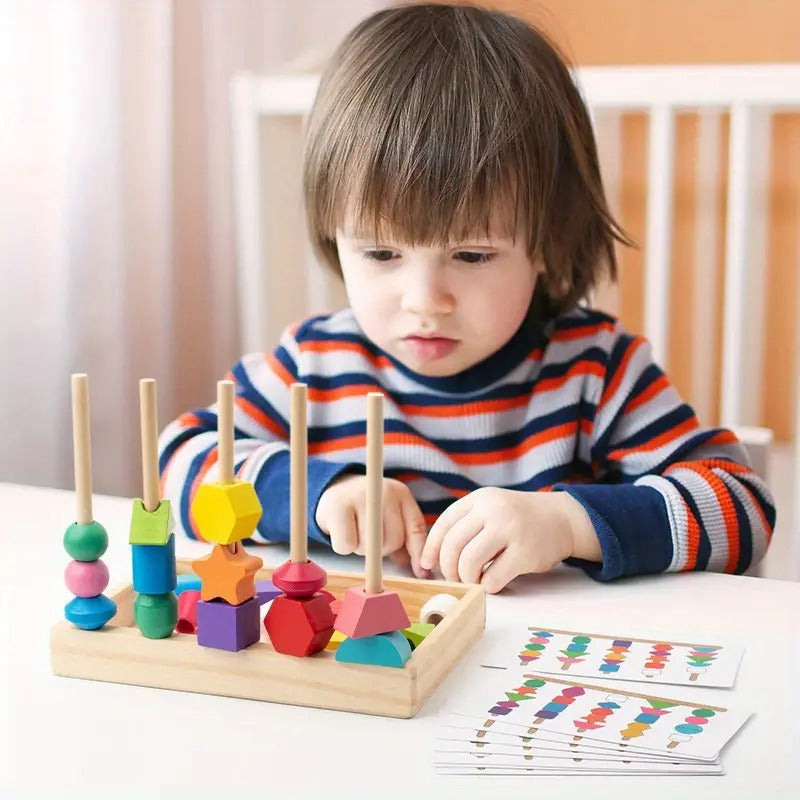 Montessori Rainbow Beads Stacker