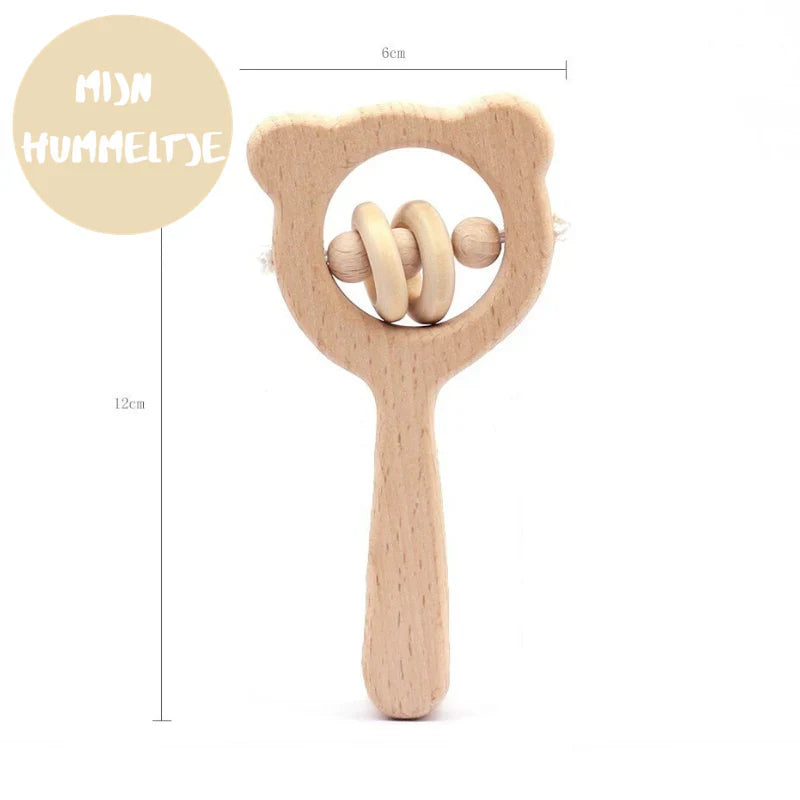 Beechwood Baby Rattle 'Bear'