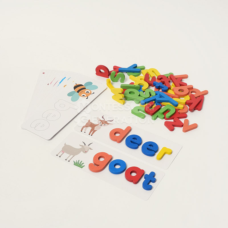 Montessori Wooden Spelling Game