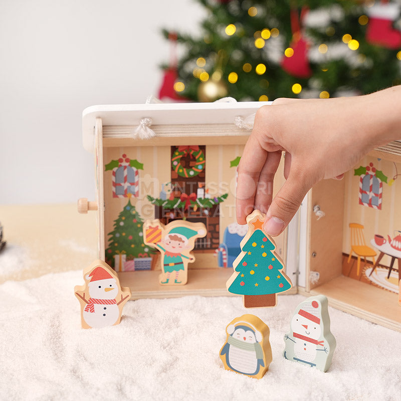 Montessori Xmas Dollhouse